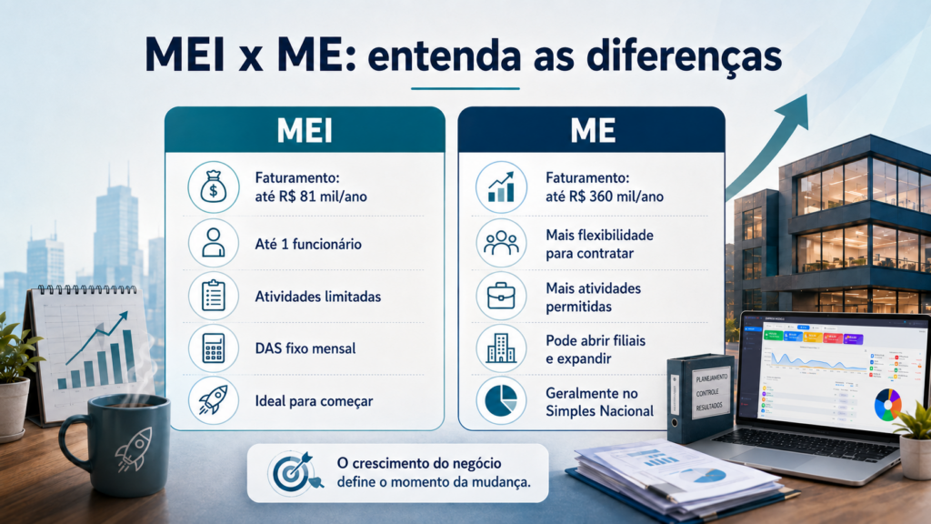 MEI x ME: entenda as diferenças